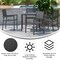 Flash Furniture Black Patio Club Chairs with Poly Resin Slats, 2PK 2-SB-A268C-BK-GG - alternate 8